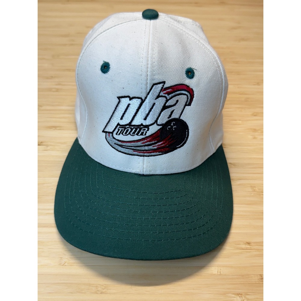 Mohr's PBA Tour Bowling Hat White Green Embroidered Adjustable Strapback Cap